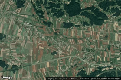 Vue aérienne de Gorisnica