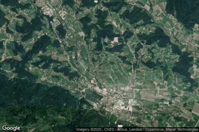 Vue aérienne de Dobrava pri Konjicah