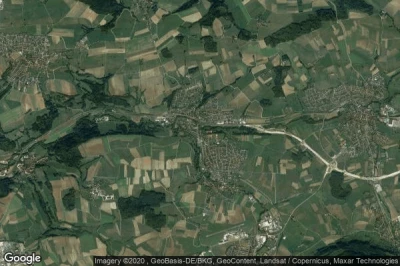 Vue aérienne de Bobingen an der Rems