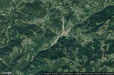 Vue aérienne de Cerkno