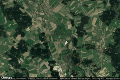 Vue aérienne de Landkreis Traunstein