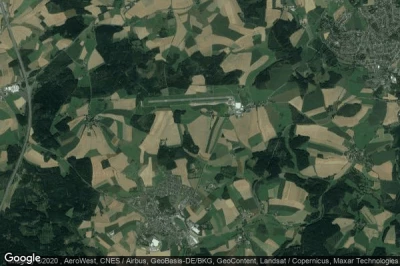 Vue aérienne de Landkreis Hof