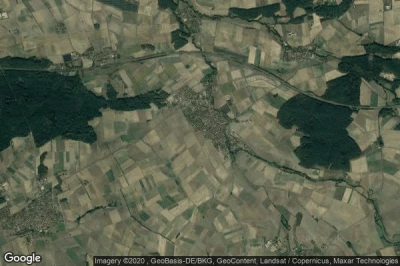 Vue aérienne de Landkreis Kitzingen