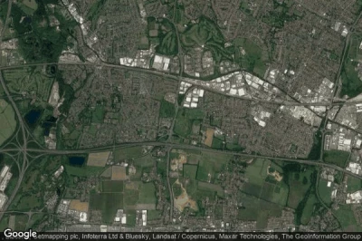 Vue aérienne de Hillingdon