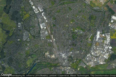 Vue aérienne de City of Peterborough