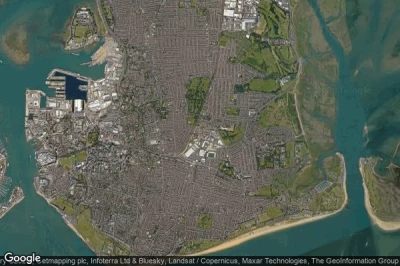 Vue aérienne de City of Portsmouth