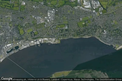 Vue aérienne de Dundee City