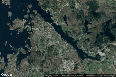 Vue aérienne de Vedavågen