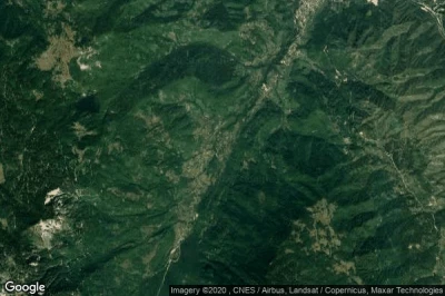 Vue aérienne de Bijela