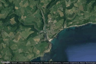 Vue aérienne de Looe