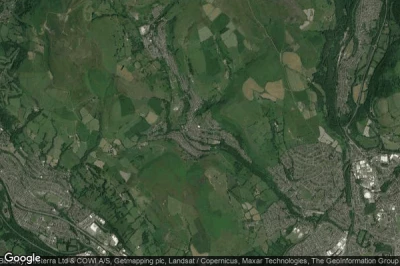 Vue aérienne de Abertridwr