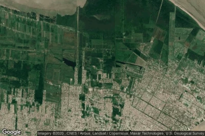 Vue aérienne de Distrikt Paramaribo