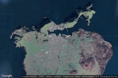 Vue aérienne de Vestmannaeyjar