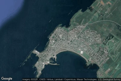 Vue aérienne de Akranes