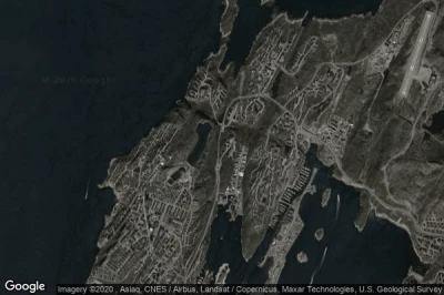 Vue aérienne de Nuuk