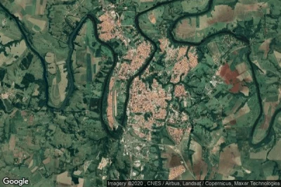 Vue aérienne de Tiete