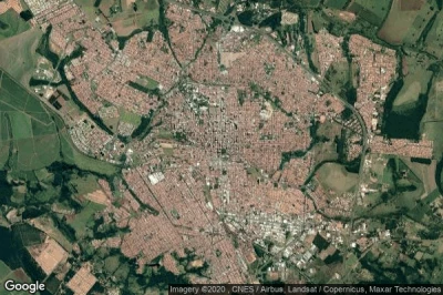 Vue aérienne de São Carlos