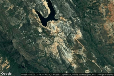 Vue aérienne de Rio de Contas