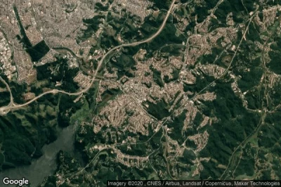 Vue aérienne de Ribeirao Pires