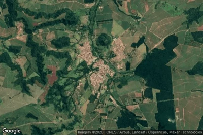 Vue aérienne de Ribeirao Bonito