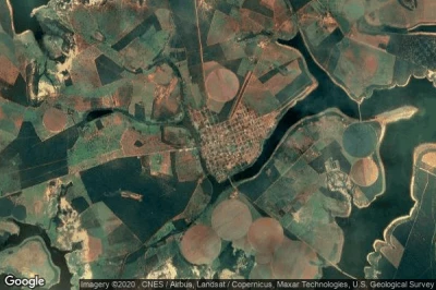 Vue aérienne de Morada Nova de Minas