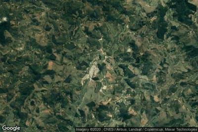 Vue aérienne de Dores do Rio Preto
