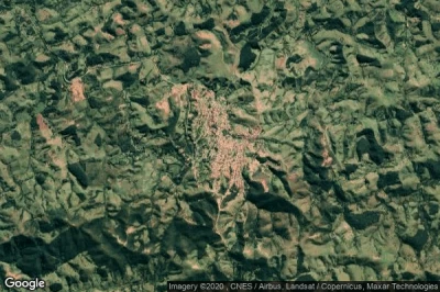Vue aérienne de Cunha