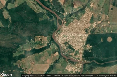 Vue aérienne de Coxim