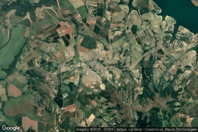 Vue aérienne de Carmo do Rio Claro