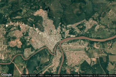 Vue aérienne de Barra do Garcas