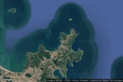Vue aérienne de Armacao de Buzios