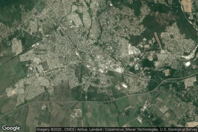 Vue aérienne de Spanish Town