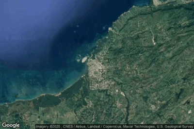 Vue aérienne de Rio San Juan
