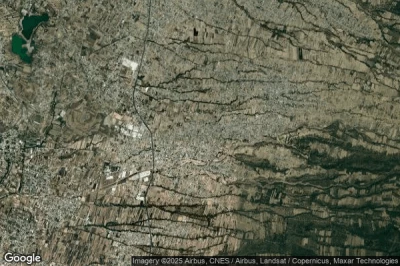 Vue aérienne de San Luis Teolocholco