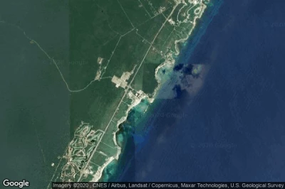 Vue aérienne de Akumal