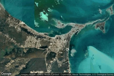 Vue aérienne de Marsh Harbour