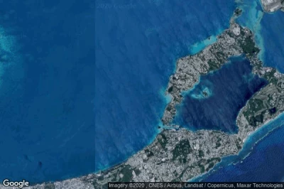 Vue aérienne de Bermuda