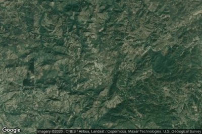 Vue aérienne de Santa Cruz