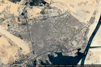 Vue aérienne de Ismailia