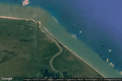 Vue aérienne de Barra Patuca