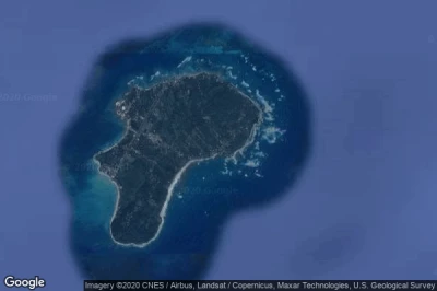 Vue aérienne de Corn Island