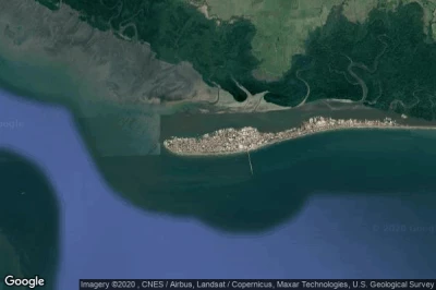 Vue aérienne de Puntarenas