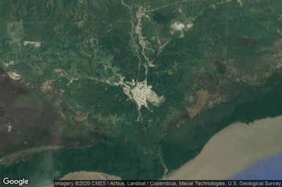 Vue aérienne de Yaguaraparo