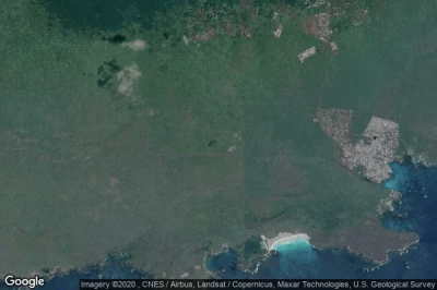 Vue aérienne de Puerto Ayora