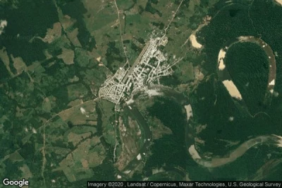 Vue aérienne de Carauari