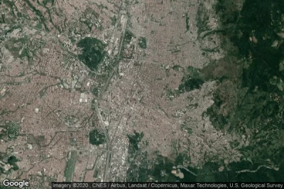 Vue aérienne de Medellin
