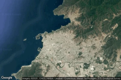 Vue aérienne de Barrio Obrero