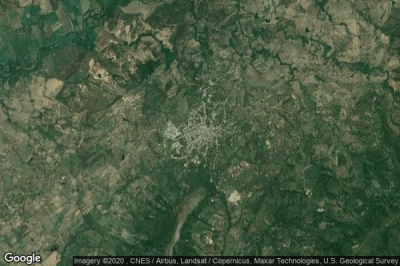 Vue aérienne de Agua de Dios