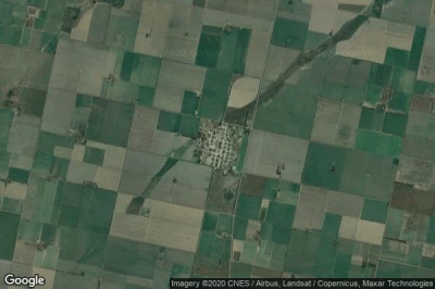 Vue aérienne de Colonia San Bartolome