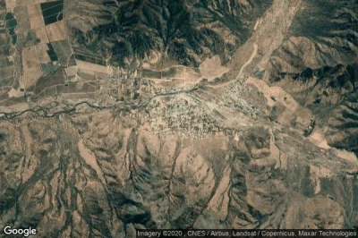 Vue aérienne de Villa Alhué
